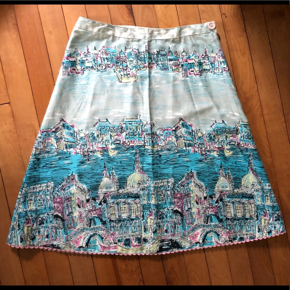 Vintage Anthropologie Venice A-Line Skirt